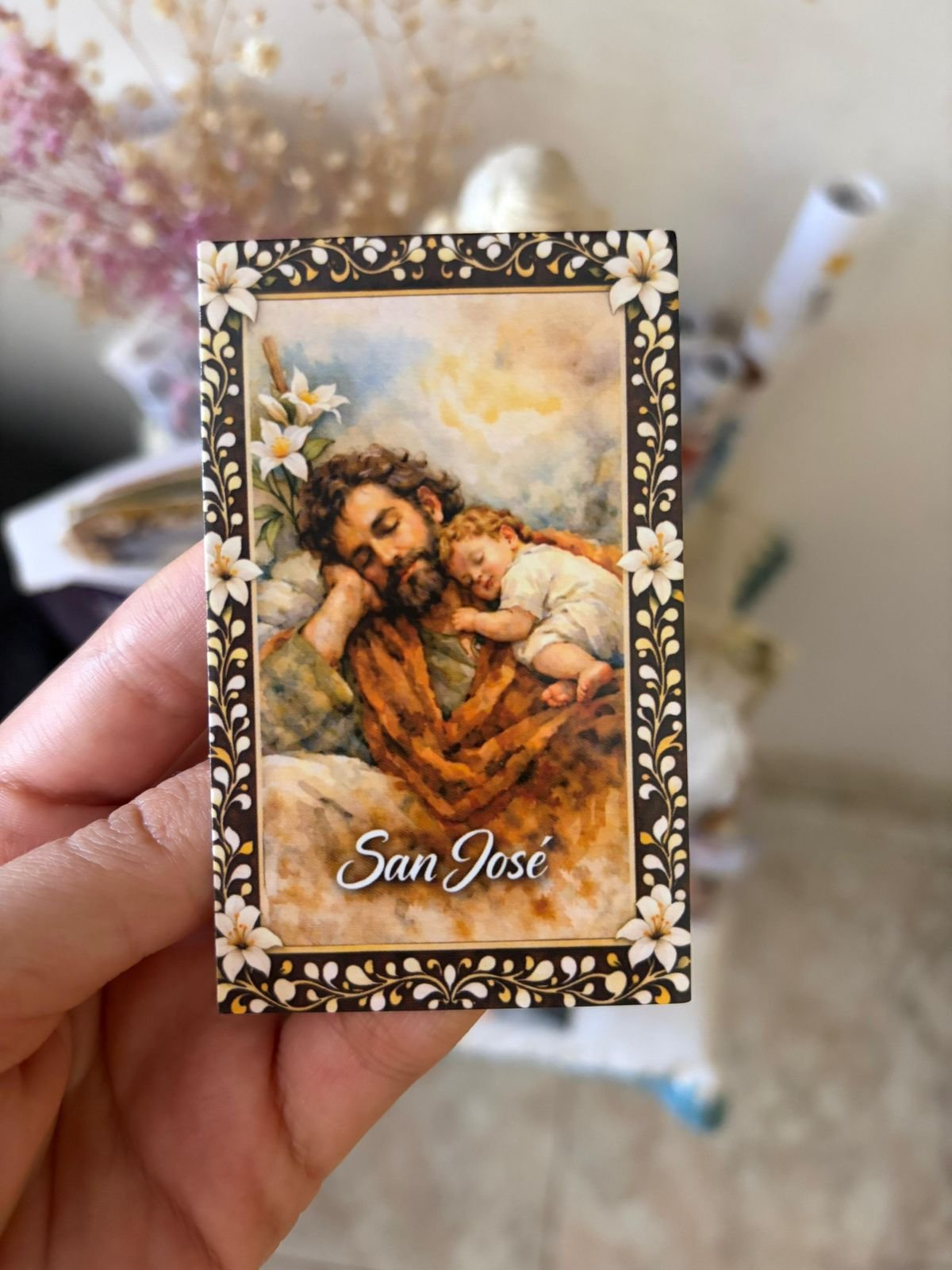 Estampita de San José x12